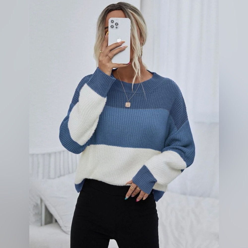 Color Block Cozy Sweater